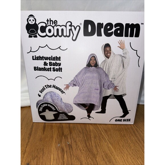 THE COMFY Purple Original Oversized Microfiber & Sherpa Wearable Blanket‎ NEW - Picture 1 of 6